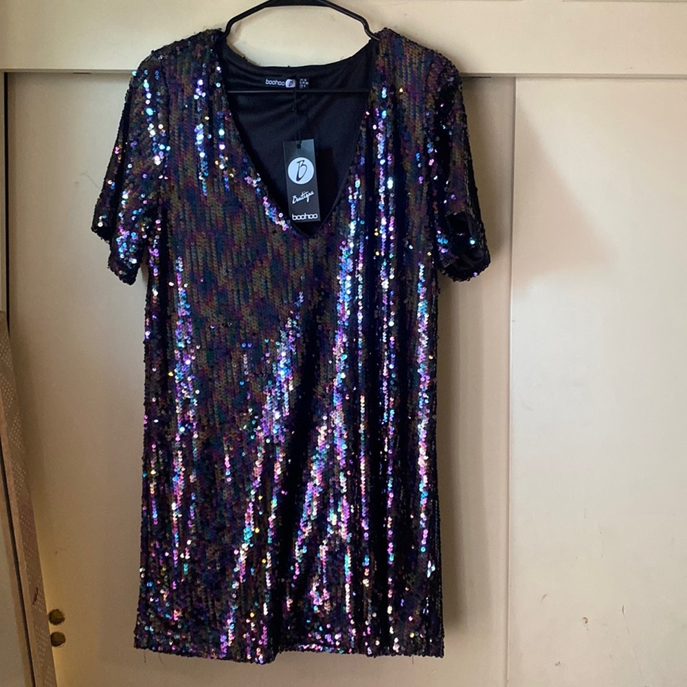 Sequin mini dress